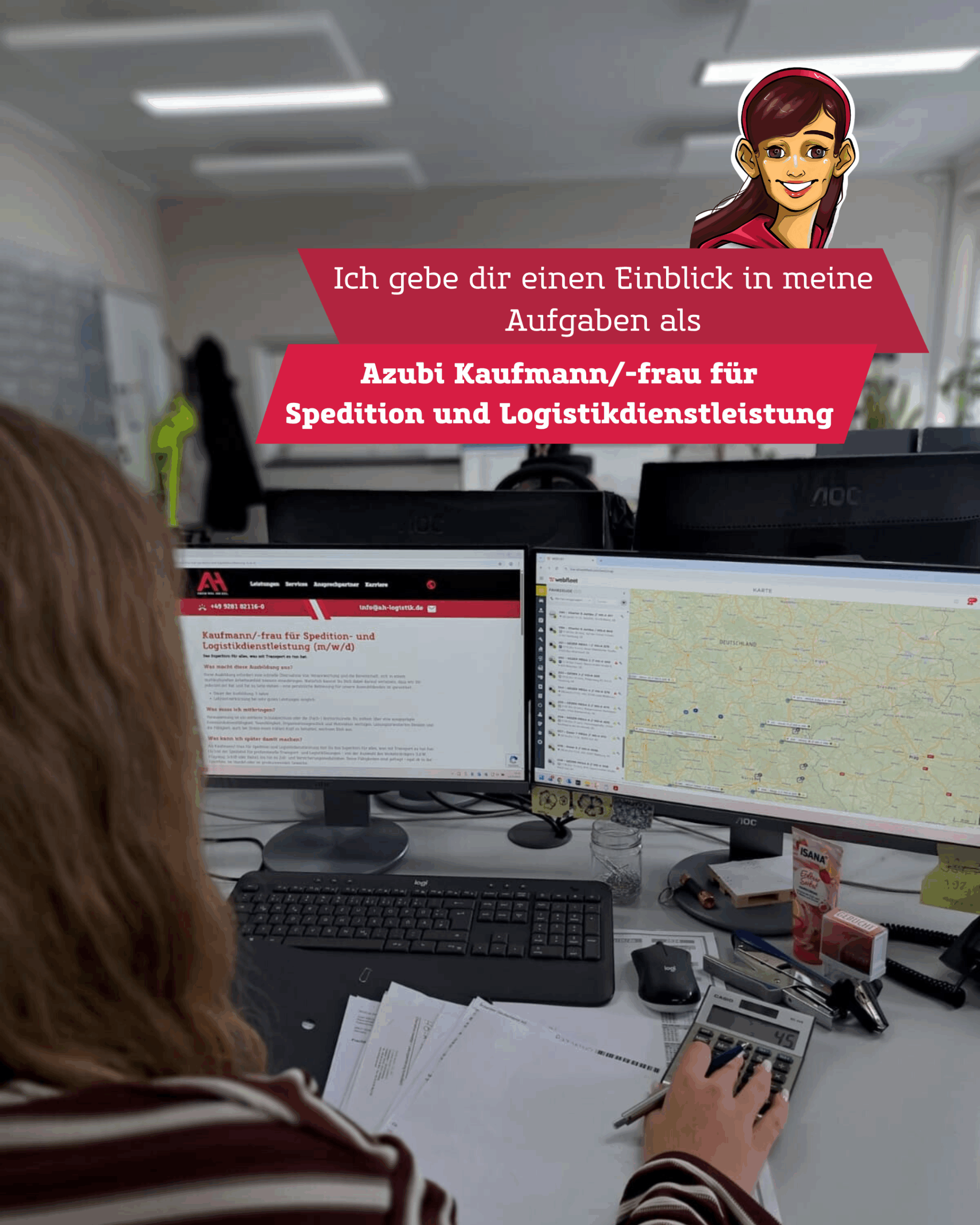 Planung, Koordination und Kommunikation – hier läuft alles über deinen Schreibtisch!